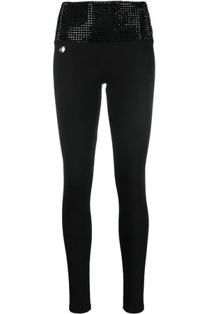 Philipp Plein Leggins con detalles de cristales