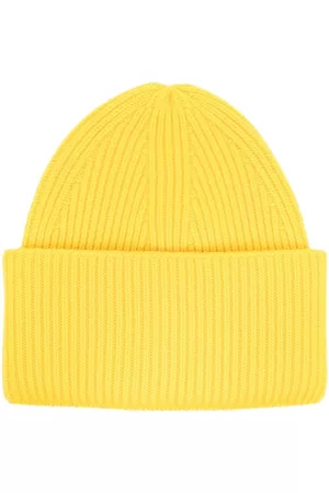 LANEUS Hombre Gorros - Gorro de cachemira tejido de canalé