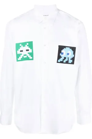Comme des Garçons Camisa manga larga con estampado gráfico