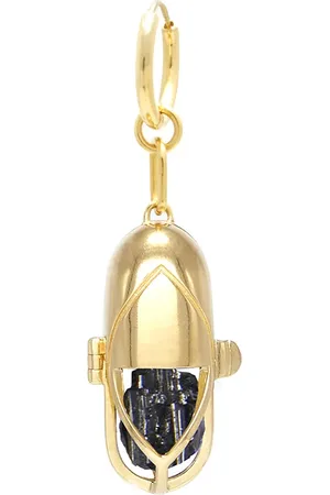 CAPSULE ELEVEN Arracada con cápsula de cristal y turmalina