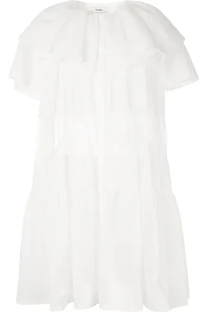 GOEN.J Vestido corto con capas escalonadas