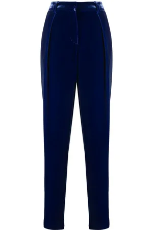 Giorgio Armani Pantalones de terciopelo rectos