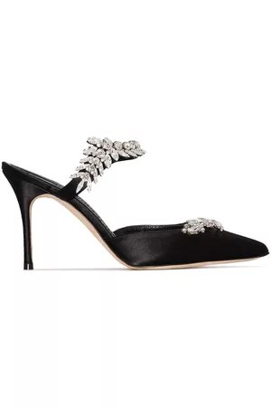 Manolo Blahnik Mules Lurum 90 con cristales