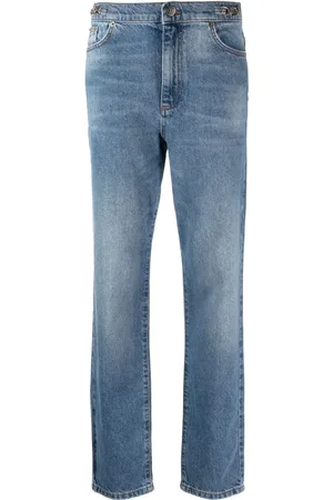 Twin-Set Jeans rectos con efecto lavado
