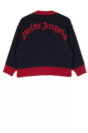 Palm Angels Cárdigan con diseño de dos tonos