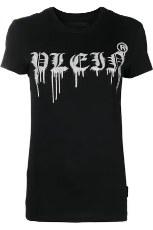 Philipp Plein Playera con logo y cuello redondo