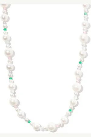 Hatton Labs Collar con perla y mostacilla