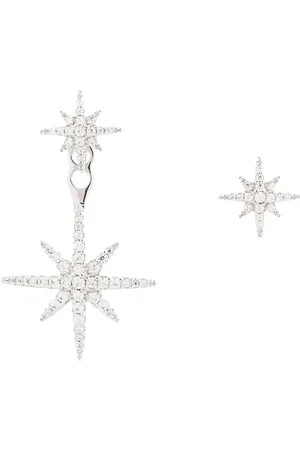 APM Monaco Aretes asimétricos con detalles de estrellas