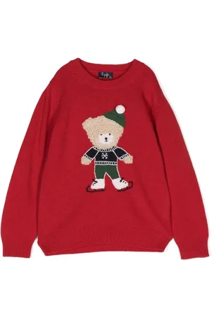 Il gufo Suéter tejido en intarsia
