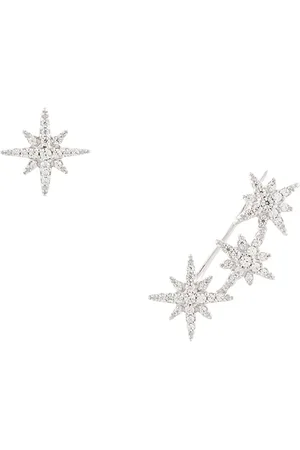 APM Monaco Aretes asimétricos con detalles de estrellas