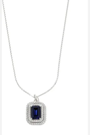 Hatton Labs Collar en plata de ley con topacio y cristal