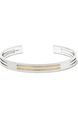 Le Gramme Pulsera Ribbon en oro amarillo de 18kt con titanio