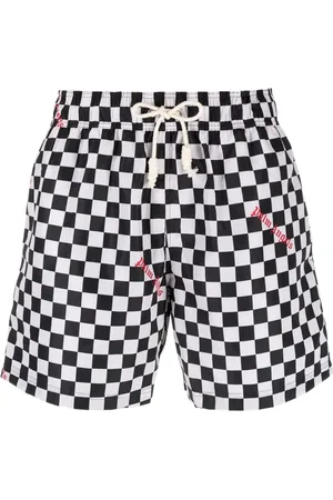 Palm Angels Shorts de playa con focas estampadas
