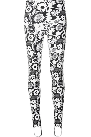AMIR SLAMA Leggins con tiro alto y estampado floral