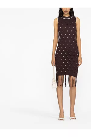 Simkhai Vestido midi tejido