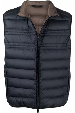 BRIONI Chaleco capitonado con cuello de tortuga