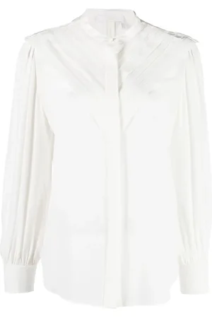 Chloé Blusa de seda plisada