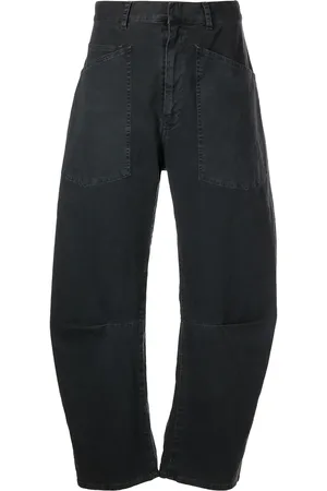 NILI LOTAN Jeans con diseño redondeado