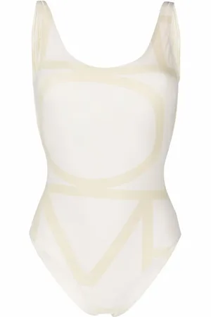Totême Traje de baño con logo estampado