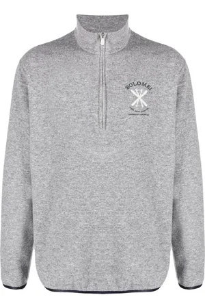 Brunello Cucinelli Sudadera bordada con cuello vuelto
