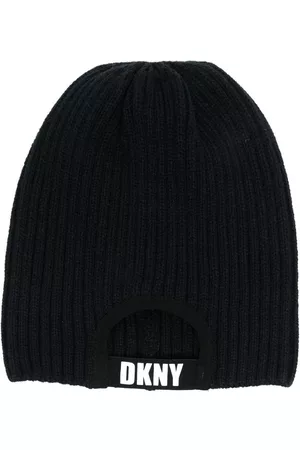 DKNY Niña y chica adolescente Gorros - Boina con logo bordado