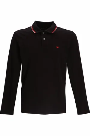 Emporio Armani Playera tipo polo con logo bordado