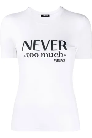 VERSACE Playera con eslogan estampado