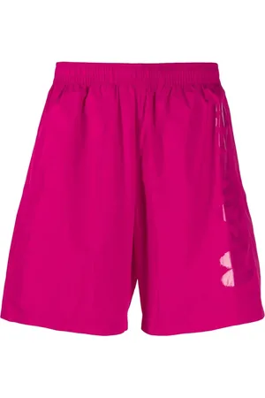 Alexander McQueen Shorts de playa con logo estampado