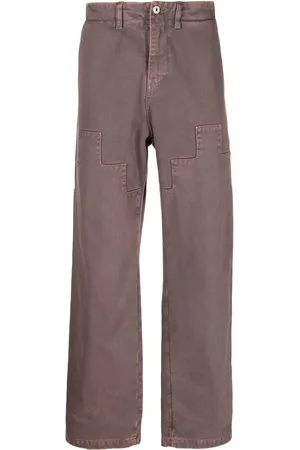 MARCELO BURLON Pantalones rectos Cross