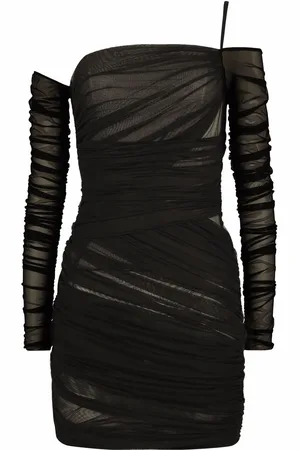 Dolce & Gabbana Vestido corto de tul asimétrico