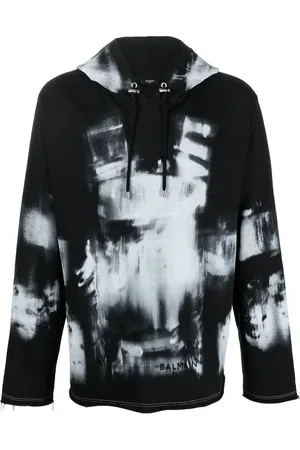 Balmain Hoodie con estampado de rayos X
