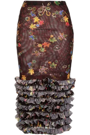 Molly Goddard Camisa con estampado floral