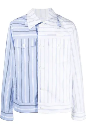 Feng Chen Wang Camisa con rayas diplomática estampadas