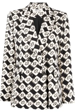 Diane von Furstenberg Blazer Gloria con estampado gráfico
