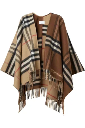 Burberry Capa con motivo de cuadros en contraste