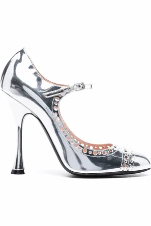 Giambattista Valli Zapatillas metalizados con puntera redonda
