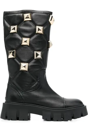 Philipp Plein Botas de media pierna con apliques