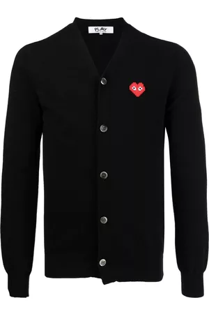 Comme des Garçons Cárdigan con parche del logo
