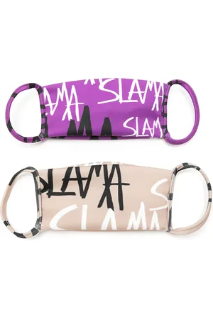 AMIR SLAMA Set de 2 cubrebocas estampadas