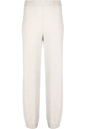 Malo Pants de cachemira con ribete de canalé