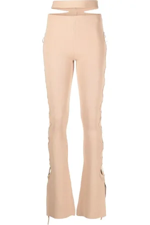 ANDREADAMO Pantalones acampanados con aberturas