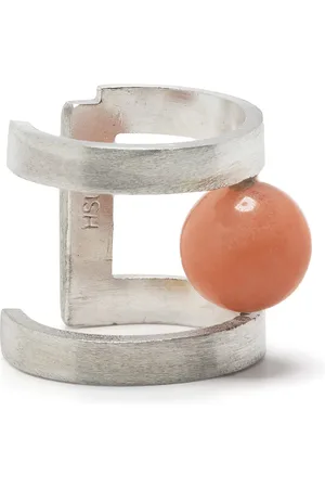 HSU JEWELLERY LONDON Arete earcuff Jasper con cuarzo