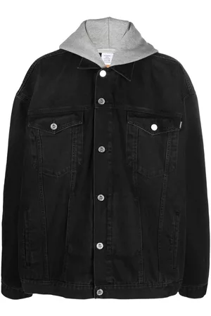 Vetements Chamarra de mezclilla con capucha