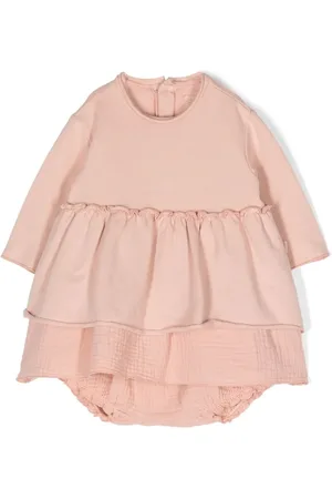 TEDDY & MINOU Vestido con cuello redondo y volantes