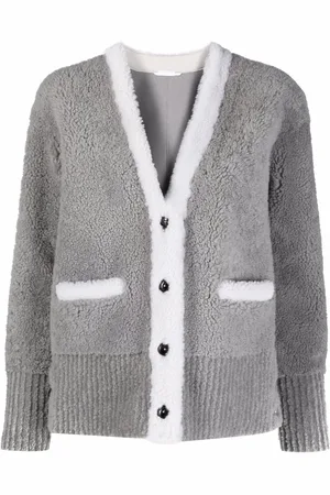 Thom Browne Cárdigan con ribete en contraste y cuello V