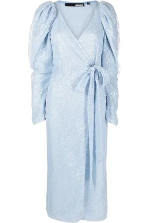 ROTATE Vestido midi bordado con lentejuelas