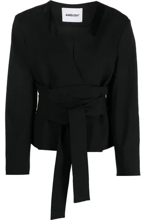 AMBUSH Blazer de vestir con lazo en la cintura