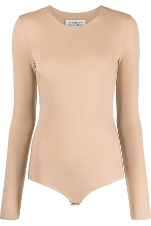 Maison Margiela Top con cuello redondo
