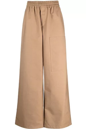 OFF-WHITE Pants anchos con logo en relieve