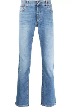 MARCELO BURLON Jeans rectos con logo bordado